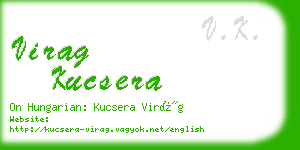 virag kucsera business card